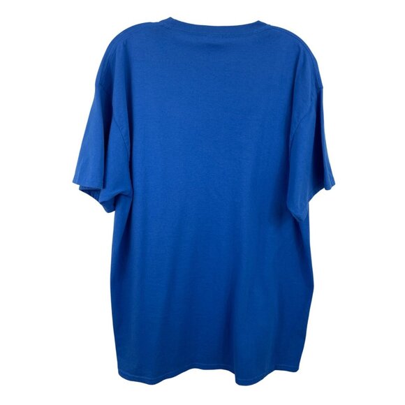 Vintage Logo University of Dayton UD Flyers Blue Graphic T-shirt Mens Size  XL - Picture 2 of 7